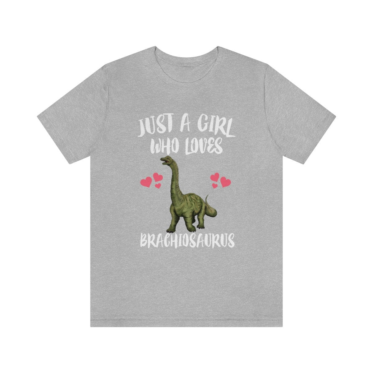 Just A Girl Who Loves Brachiosaurus Dinosaur, Brachiosaurus Lover Shirt, Dinosaur Shirt, Adult Toddler Infant Kids Gift T-Shirt Image 3
