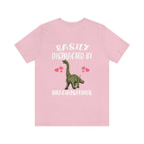 Easily Distracted By Brachiosaurus Dinosaur, Brachiosaurus Lover Shirt, Dinosaur Gift, Dinosaur Shirt, Adult Toddler Kids Gift T-Shirt Image 4
