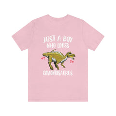 Just A Boy Who Loves Edmontosaurus Shirt - Edmontosaurus print design