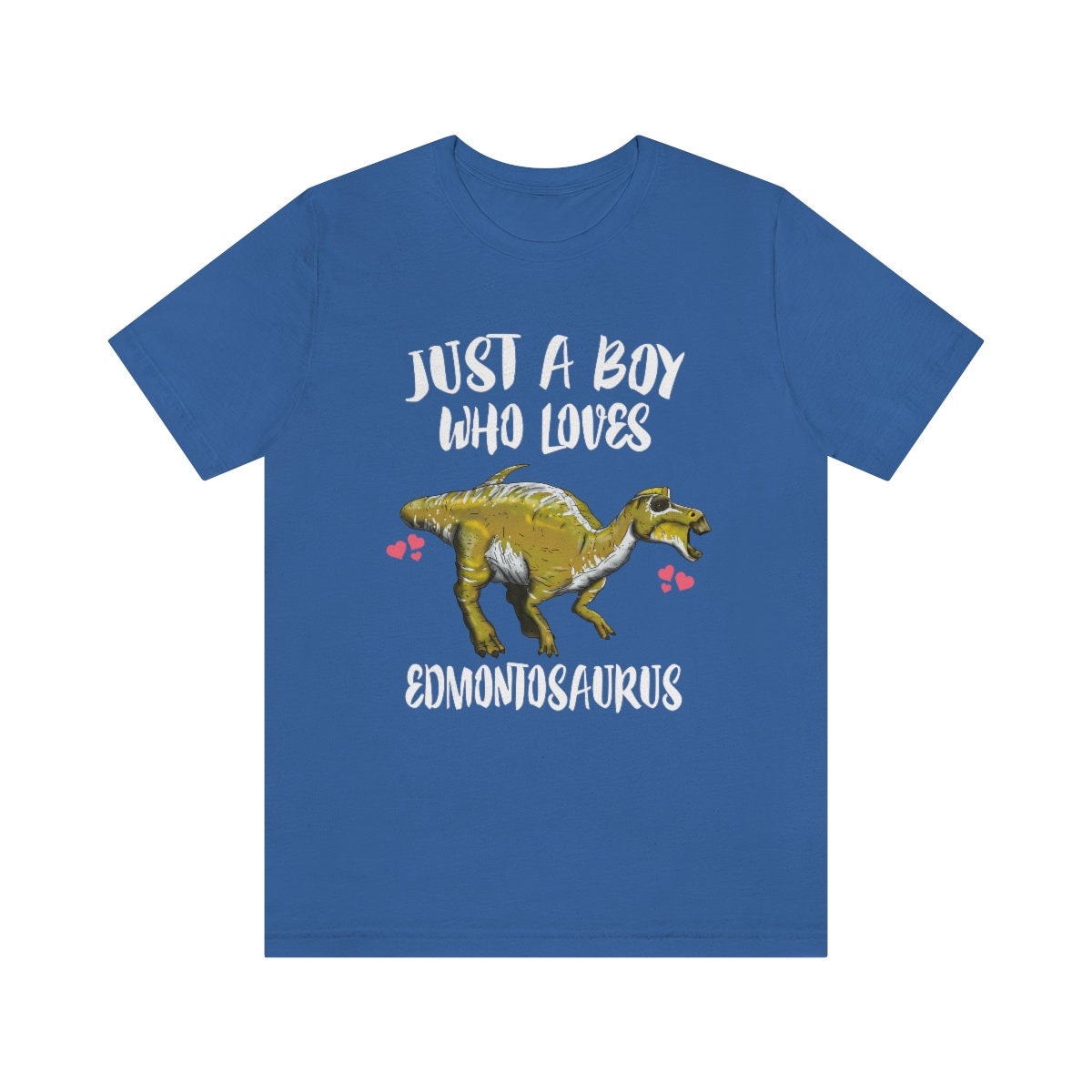 Just A Boy Who Loves Edmontosaurus Dinosaur, Edmontosaurus Lover Shirt, Dinosaur Shirt, Adult Toddler Infant Kids Gift T-Shirt Image 2