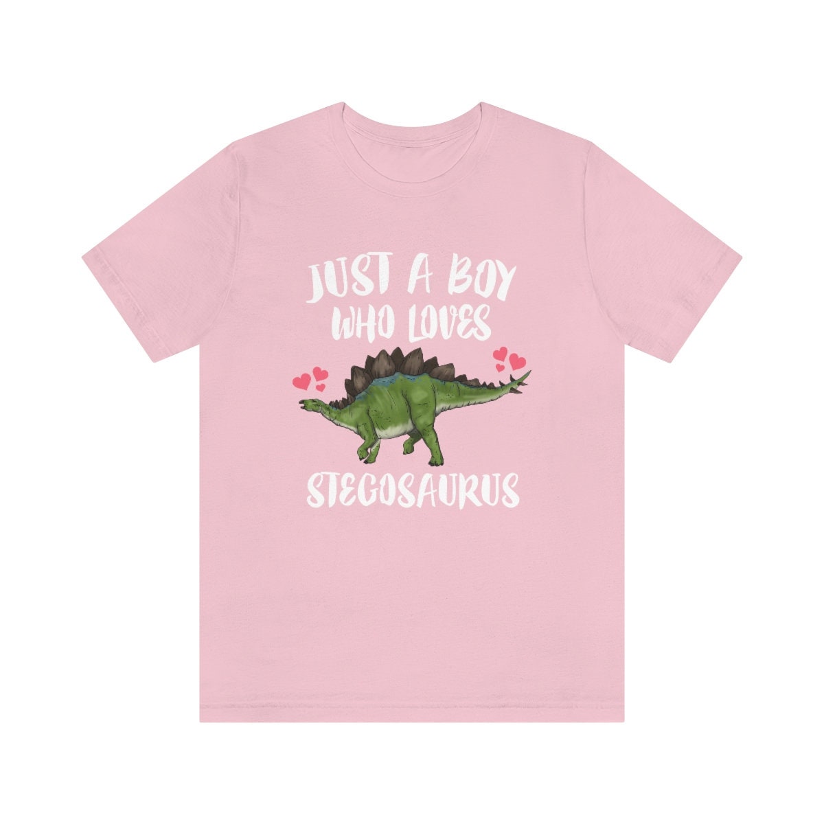 Just A Boy Who Loves Stegosaurus Shirt, Stegosaurus Lover Shirt, Dinosaur shirt, Dinosaur Lover Gift Animal Adult Toddler Kids Gift T-Shirt Image 4