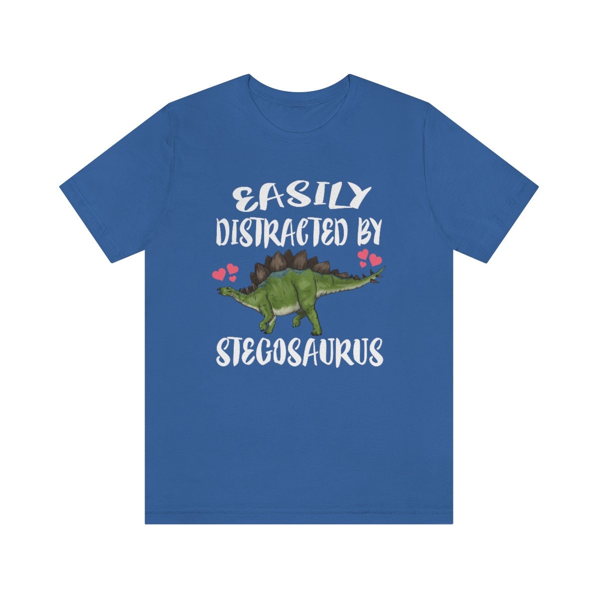 Easily Distracted By Stegosaurus Shirt, Stegosaurus Lover Shirt, Dinosaur shirt, Dinosaur Lover Gift Animal Adult Toddler Kids Gift T-Shirt Image 3