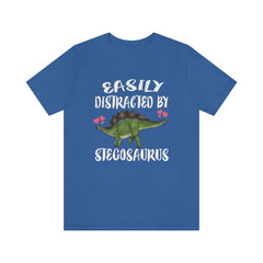 Easily Distracted By Stegosaurus Shirt - Stegosaurus print design