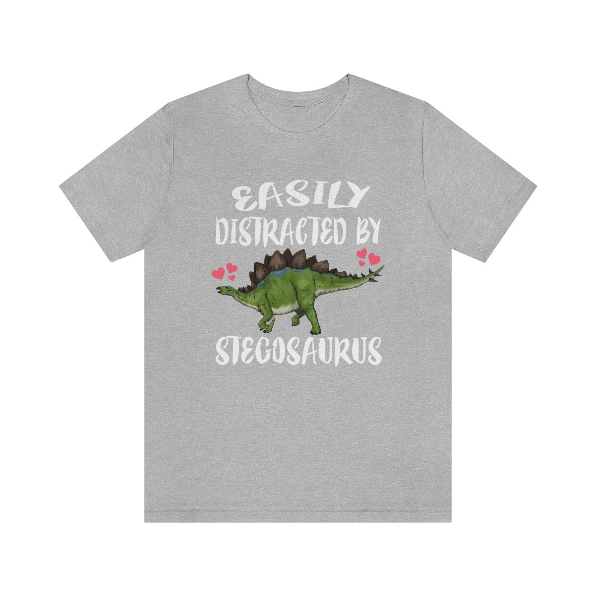 Easily Distracted By Stegosaurus Shirt, Stegosaurus Lover Shirt, Dinosaur shirt, Dinosaur Lover Gift Animal Adult Toddler Kids Gift T-Shirt Image 2