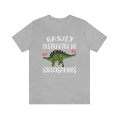 Easily Distracted By Stegosaurus Shirt - Stegosaurus print design
