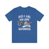 Just A Girl Who Loves Squirrels Birds Shirt, Squirrel Lover Shirt, Squirrel Gift, Animal Lover Shirt, Adult Toddler Infant Kids Gift T-Shirt Image 3