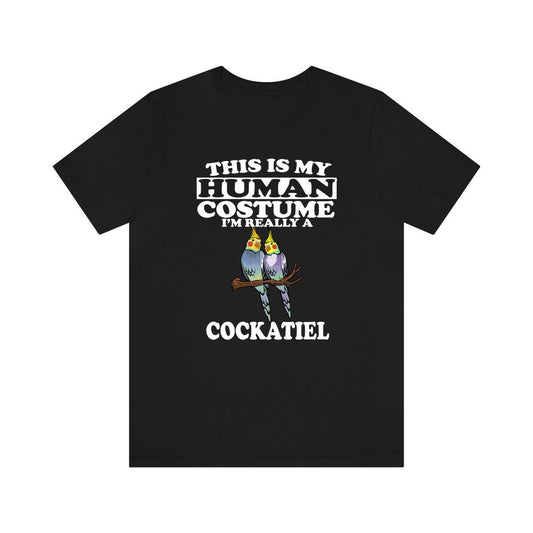 This Is My Human Costume I'm Really A Cockatiel Shirt - cockatiel print design