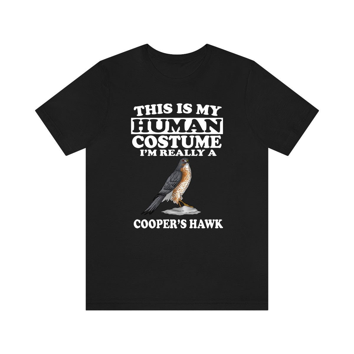 This Is My Human Costume I'm Really A Cooper's Hawk Shirt, Hawk Lover Shirt, Birding Shirt, Bird Lover Gift, Animal Gift Image 1