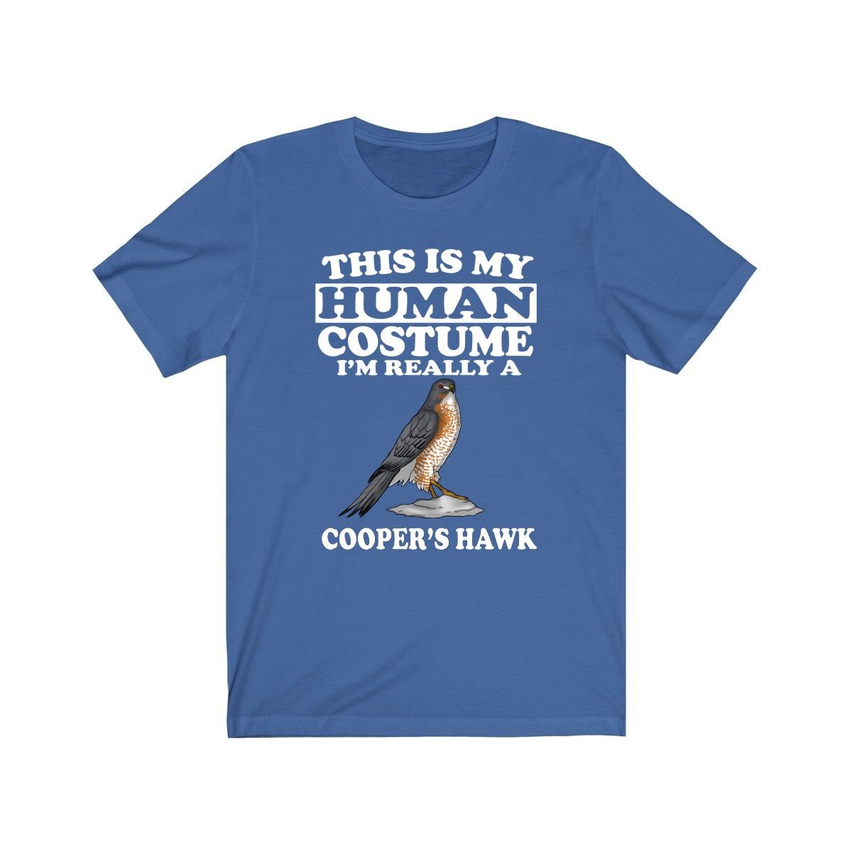 This Is My Human Costume I'm Really A Cooper's Hawk Shirt, Hawk Lover Shirt, Birding Shirt, Bird Lover Gift, Animal Gift Image 2