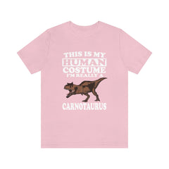 This Is My Human Costume I'm Really A Carnotaurus Shirt - Carnotaurus print design