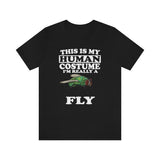 This Is My Human Costume I'm Really A Fly Shirt, Fly Lover Shirt, Fly Shirt, Funny Insect Gift, Animal Adult Kids Image 2
