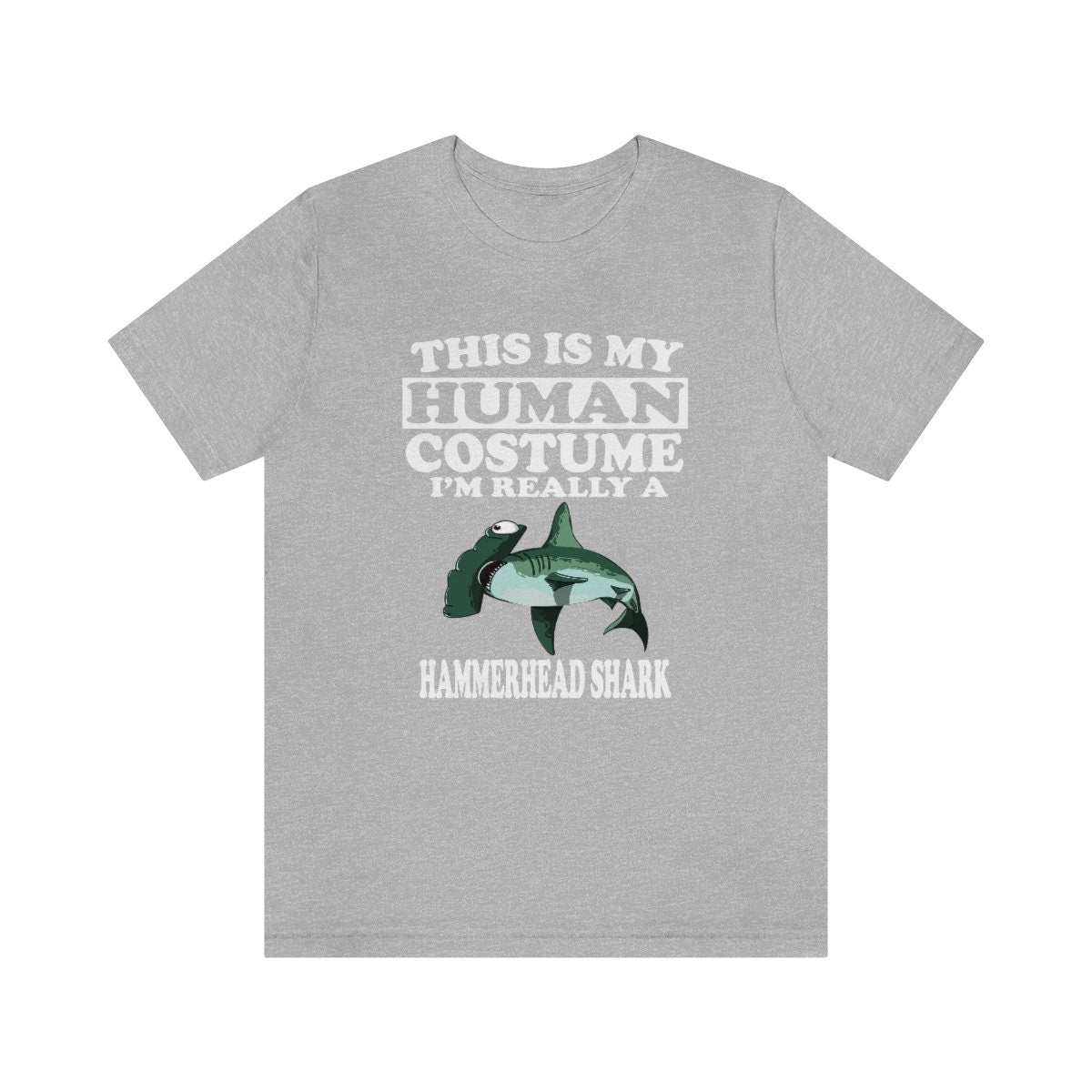This Is My Human Costume I'm Really A Hammerhead Shark Shirt, Hammerhead Lover Shirt, Shark Shirt, Funny Shark Gift, Animal Adult Kids Image 2