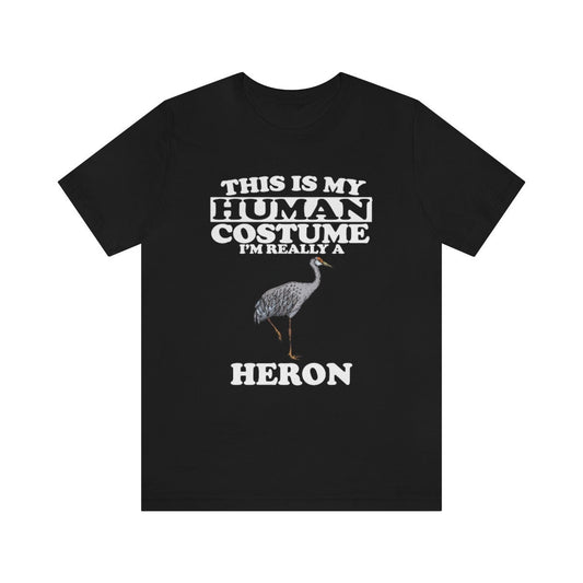 This Is My Human Costume I'm Really A Heron Bird Shirt, Heron Lover Shirt, Heron Shirt, Funny Bird Gift, Animal Adult Kids Image 2