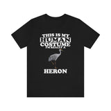 This Is My Human Costume I'm Really A Heron Bird Shirt, Heron Lover Shirt, Heron Shirt, Funny Bird Gift, Animal Adult Kids Image 2