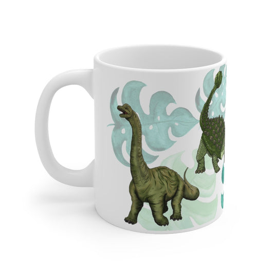 Dinosaur Lover Coffee Mug - dinosaur print design