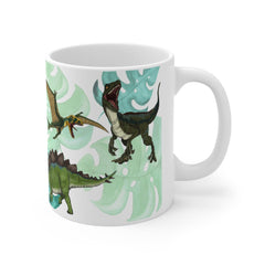 Dinosaur Lover Coffee Mug - dinosaur print design