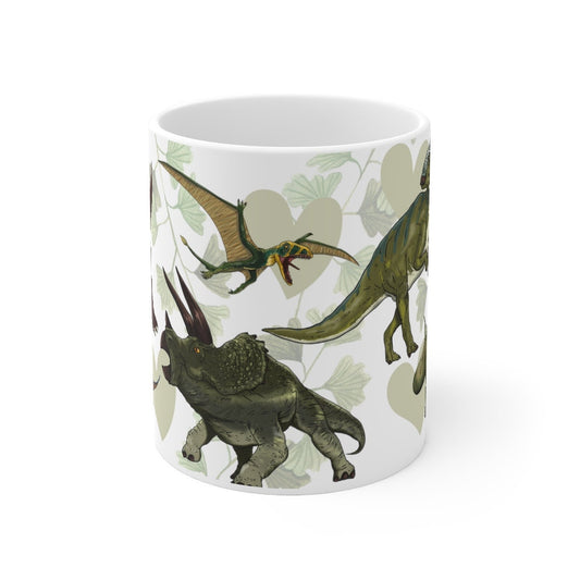 Dinosaur Fan Coffee Mug - dinosaur print design
