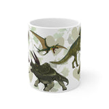 Dinosaur Triceratops Quetzalcoatlus Brachiosaurus Parasaurolophus Allosaurus Pterodactyl Mug Gift Image 1