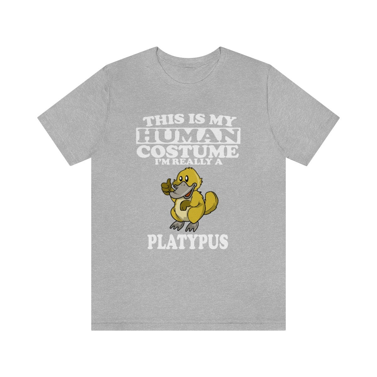 This Is My Human Costume I'm Really A Platypus Shirt, Platypus Lover Shirt, Platypus Shirt, Funny Platypus Gift, Animal Adult Kids Image 4