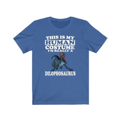 This Is My Human Costume I'm Really A Dilophosaurus Dinosaur Shirt - Dilophosaurus print design