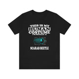 This Is My Human Costume I'm Really A Scarab Beetle Shirt, Scarab Beetle Lover Shirt, Scarab Beetle Shirt, Funny Beetle Gift Animal Shirt Image 2