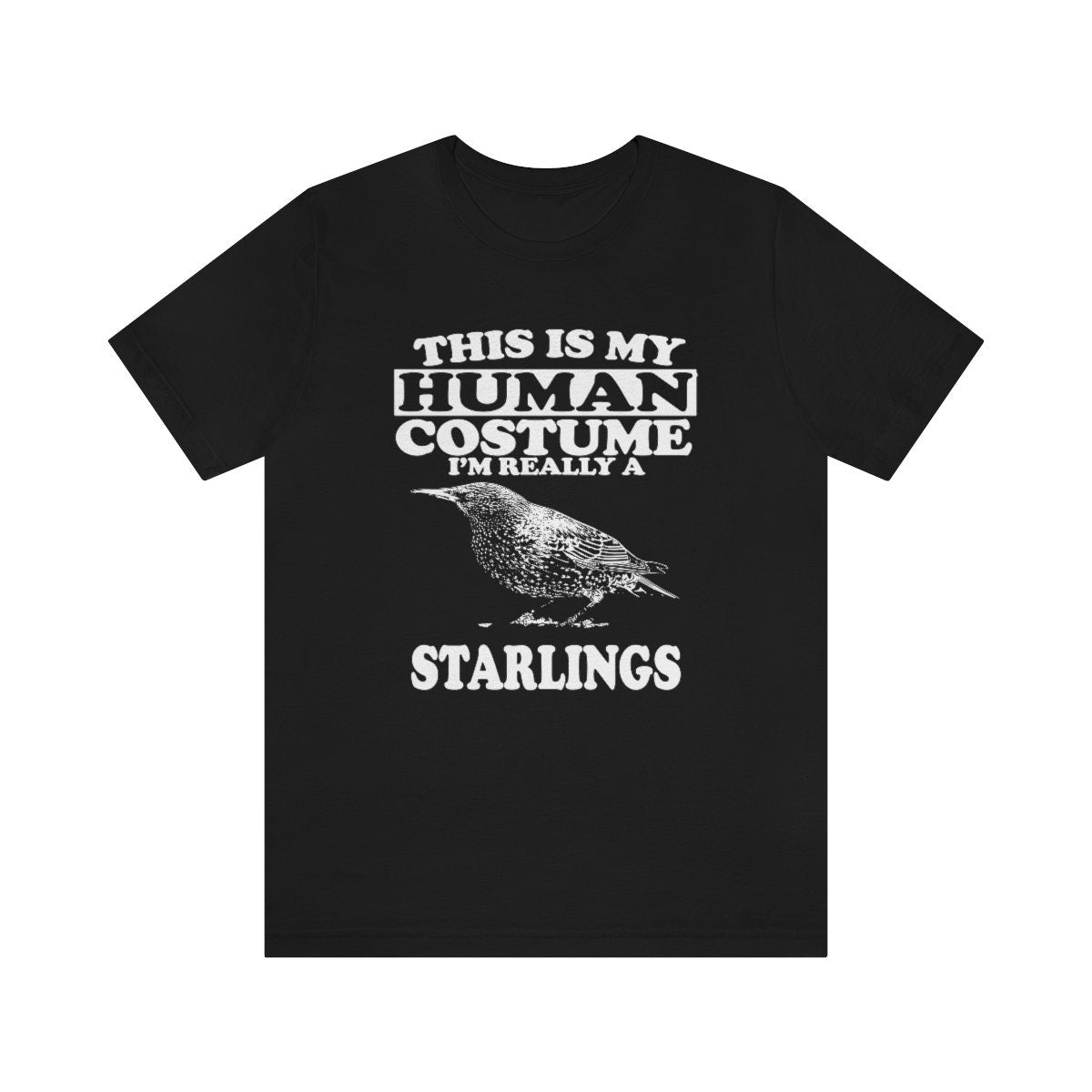 This is my human costume I am really a starling murmuration bird tee