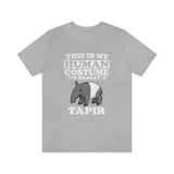 This Is My Human Costume I'm Really A Tapir Shirt, Tapir Lover Shirt, Tapir Shirt, Funny Tapir Gift Animal Adult Kid Shirt Image 3