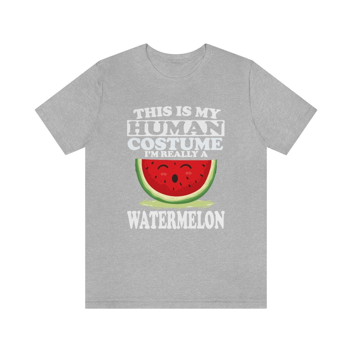This Is My Human Costume I'm Really A Watermelon Fruit Shirt, Watermelon Lover Shirt, Watermelon Shirt, Funny Watermelon Adult Kid Shirt Image 2