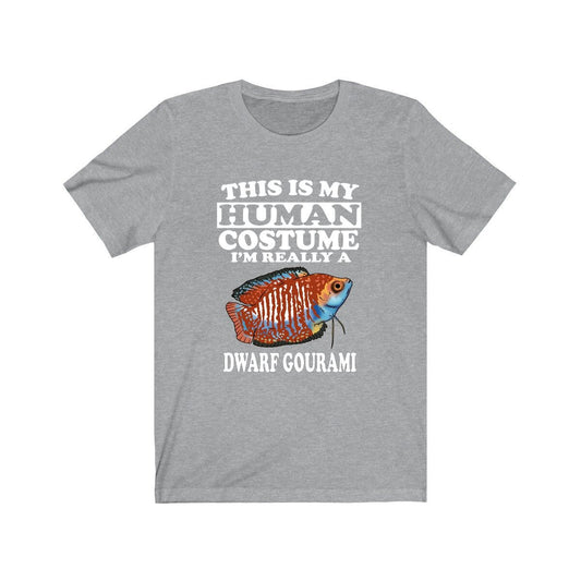 This Is My Human Costume I'm Really A Dwarf Gourami Fish Shirt - dwarf gourami print design