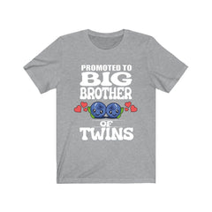 Promoted To Big Brother Of Twins Shirt - big brother of twins design