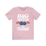 Big Sister Of Twins Shirt, Big Sister Of Twins Gift, Sister Of Twins Shirt, Blueberries New Baby Announcement T-Shirt Image 4