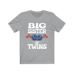 Big Sister Of Twins T-Shirt - big sister of twins design