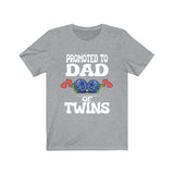 Promoted To Dad Of Twins Shirt, Dad Of Twins Gift, Father Of Twins Shirt, Blueberries Baby Announcement Gift T-Shirt Image 3