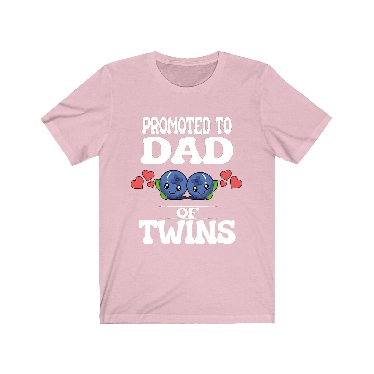 Promoted To Dad Of Twins Shirt, Dad Of Twins Gift, Father Of Twins Shirt, Blueberries Baby Announcement Gift T-Shirt Image 4