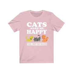 Cats Make Me Happy Shirt - cat print design