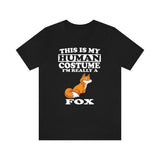 This Is My Human Costume I'm Really A Fox Shirt, Fox Lover Shirt, Fox Shirt, Fox Funny Gift, Animal Gift Image 2