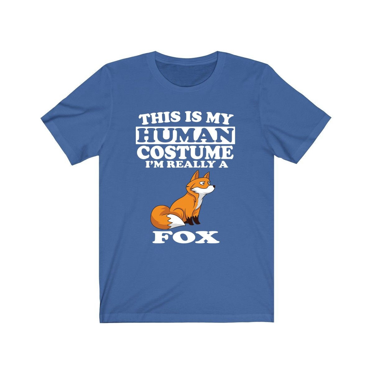 This Is My Human Costume I'm Really A Fox Shirt, Fox Lover Shirt, Fox Shirt, Fox Funny Gift, Animal Gift Image 1