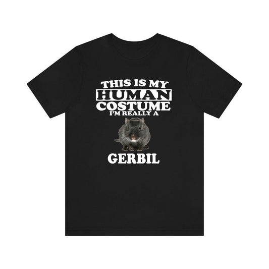 This Is My Human Costume I'm Really A Gerbil Shirt - gerbil print design