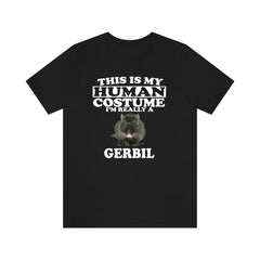 This Is My Human Costume I'm Really A Gerbil Shirt - gerbil print design