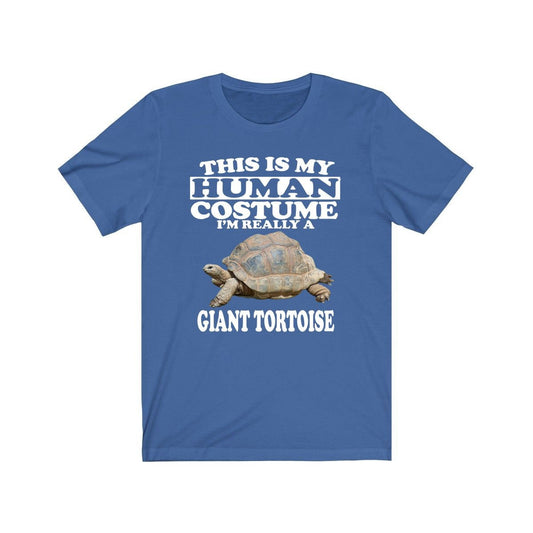 This is my human costume I am really a giant tortoise reptile tee
