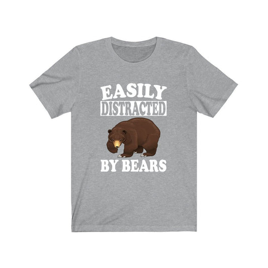 Easily Distracted By Bears T-Shirt - bear print design