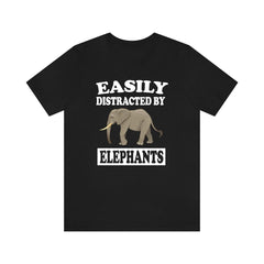Easily Distracted By Elephants Shirt - elephant print design