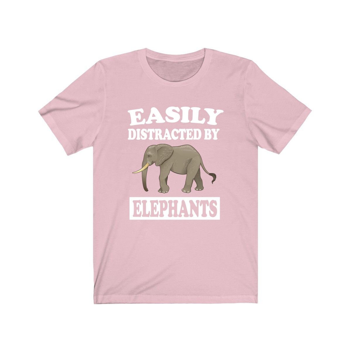 Easily Distracted By Elephants Shirt, Elephant Lover Shirt, Elephant Shirt, Funny Elephant Gift, Elephant Design Boy Girl Shirt Image 4