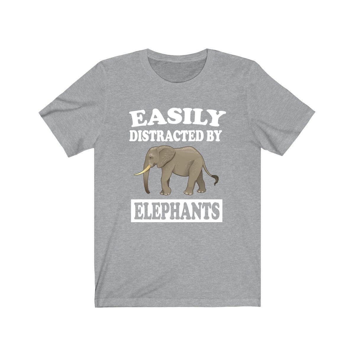 Easily Distracted By Elephants Shirt, Elephant Lover Shirt, Elephant Shirt, Funny Elephant Gift, Elephant Design Boy Girl Shirt Image 3