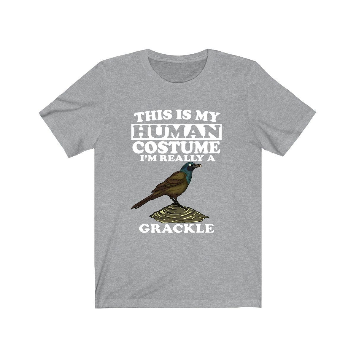 This Is My Human Costume I'm Really A Grackle Bird Shirt, Grackle Lover Shirt, Birding Shirt, Grackle Funny Gift, Animal Shirt Image 1