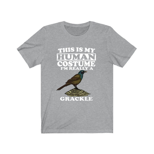 This Is My Human Costume I'm Really A Grackle Bird Shirt - grackle print design