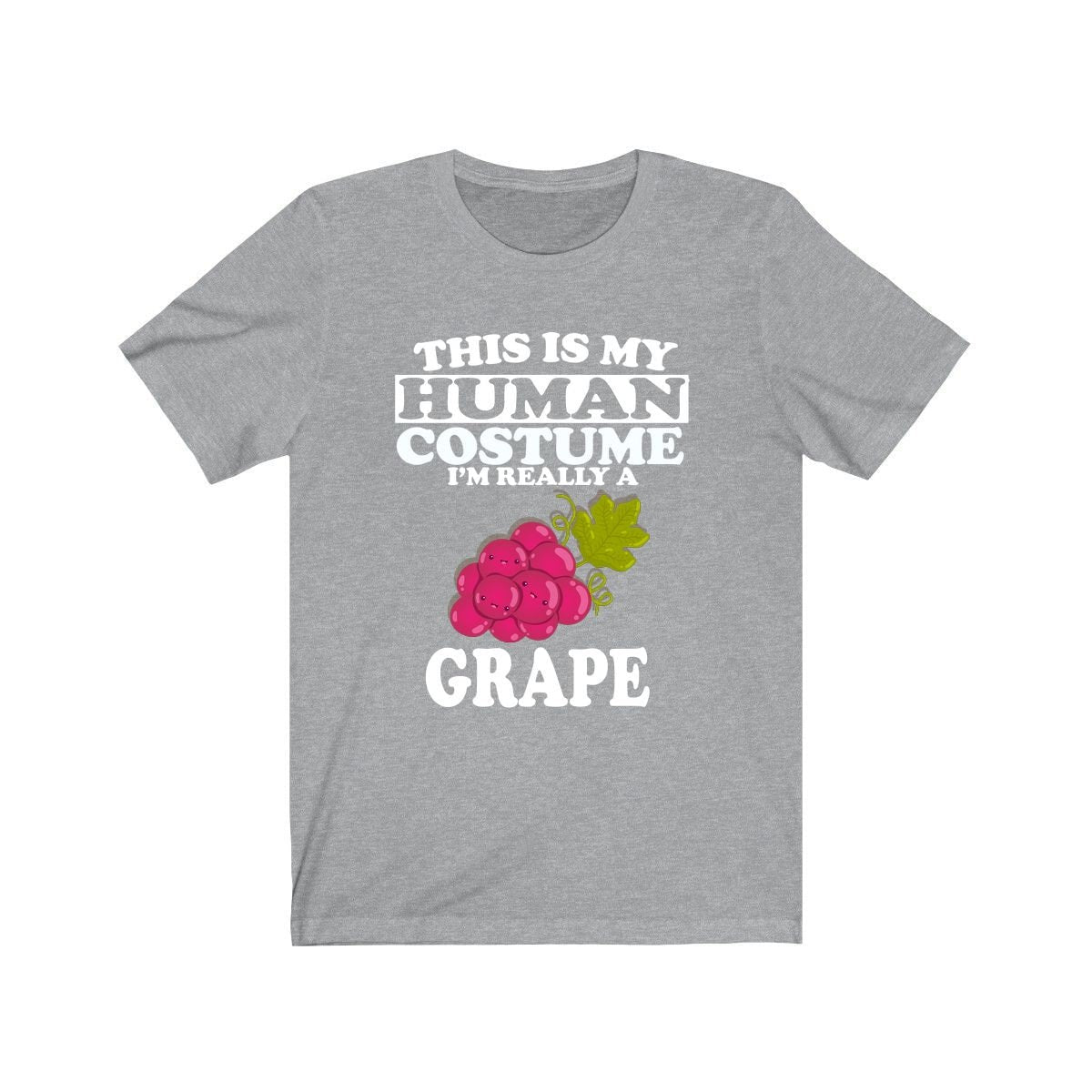This Is My Human Costume I'm Really A Grape Fruit Shirt, Grape Lover Shirt, Grape Shirt, Fruit Funny Gift, Animal Shirt Image 3