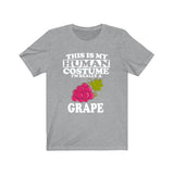 This Is My Human Costume I'm Really A Grape Fruit Shirt, Grape Lover Shirt, Grape Shirt, Fruit Funny Gift, Animal Shirt Image 3