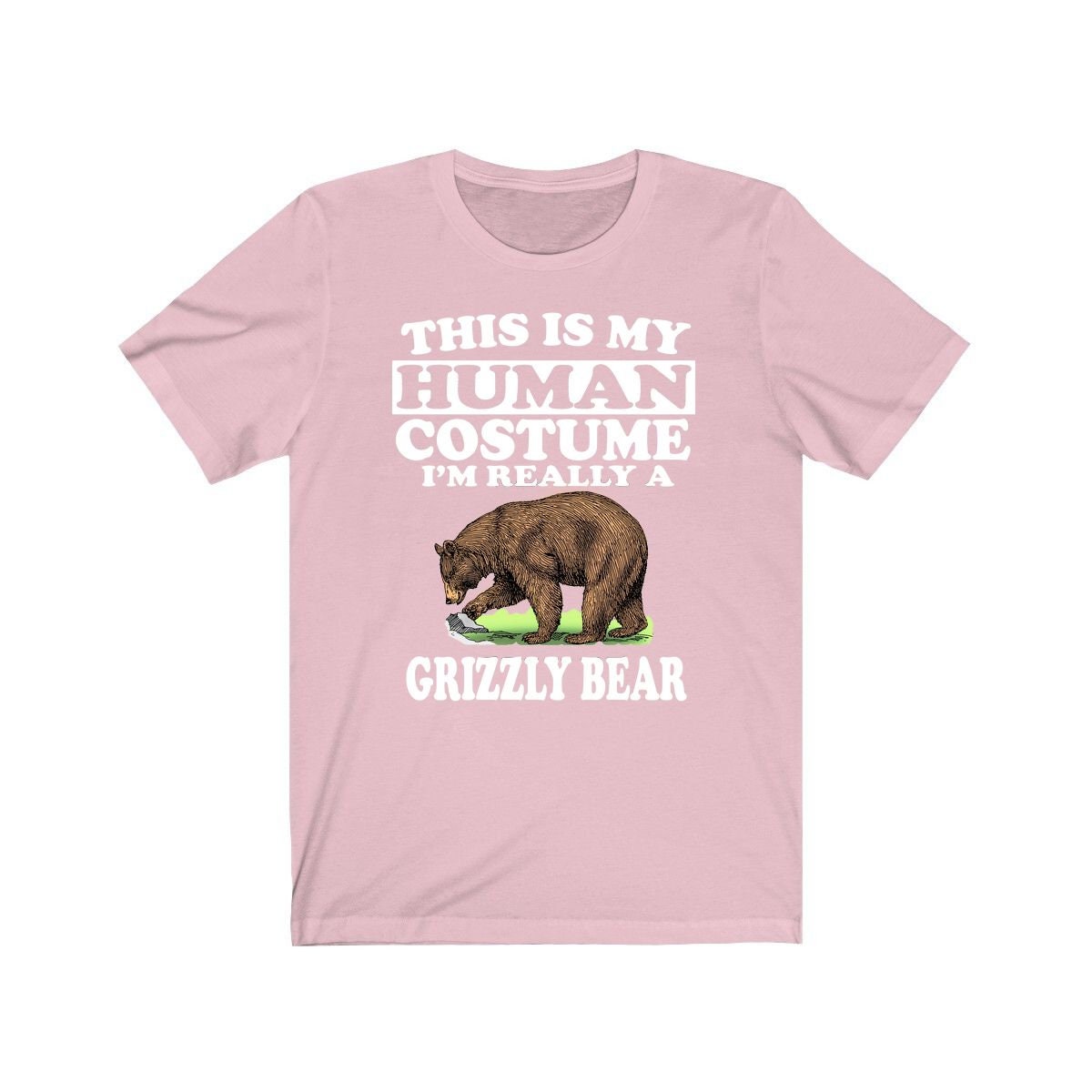 This Is My Human Costume I'm Really A Grizzly Bear Shirt, Grizzly Bear Lover Shirt, bear Shirt, Bear Funny Gift, Animal Shirt Image 4