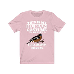This Is My Human Costume I'm Really A Grosbeak T-Shirt - grosbeak bird print design